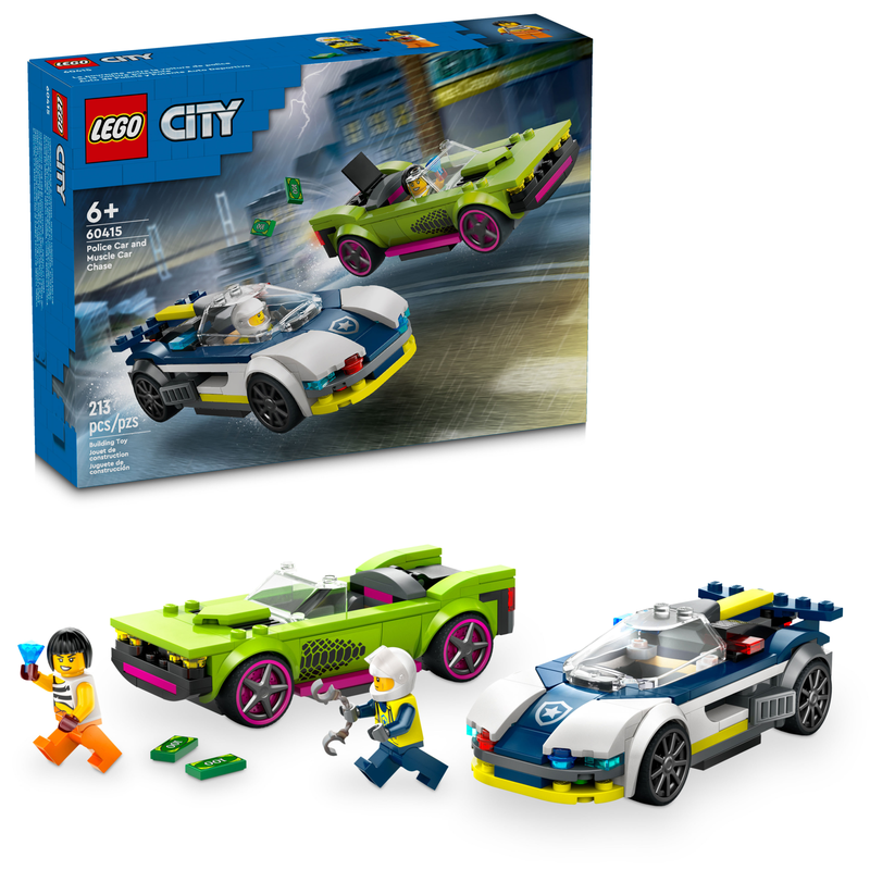 מרדף מכונית משטרה ומכונית-על 60415