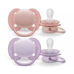 מוצץ קל ונושם 0-6 M Avent Ultra Soft 