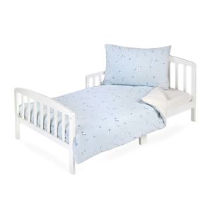 סט מצעים למיטת יחיד עלים כחולים