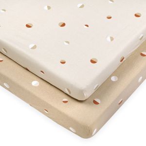 זוג סדינים למיטה עיגולים