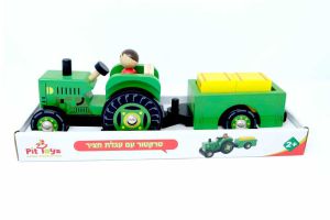 טרקטור + עגלת חציר 