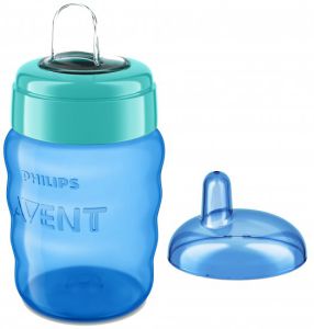 כוס אימון עם פיה רכה וקשית גמישה לגילאי +9 חודשים בנפח 260 מ''ל Avent