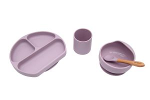 סט כלי אוכל 4 חל' מסיליקון 