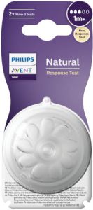 פטמות נטורל ריספונס +1M שלב 3 AVENT -