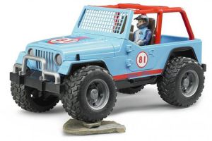 ג'יפ Jeep Cross country Racer + דמות נהג מבית Bruder