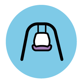 נדנדות וטרמפולינות